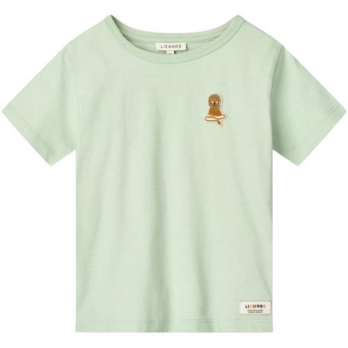 Liewood GOTS Apia Kortærmet T-shirt Light Peppermint | Grønn | 110 cm
