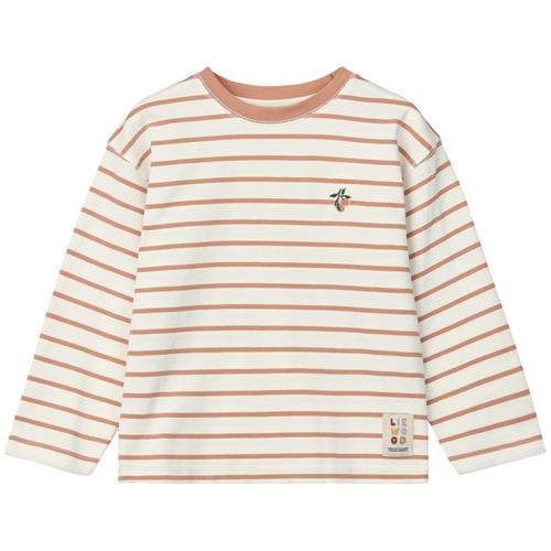 Liewood GOTS Tyler Langærmet T-shirt Stripe Tuscany Rose Creme De La Creme |  | 86 cm