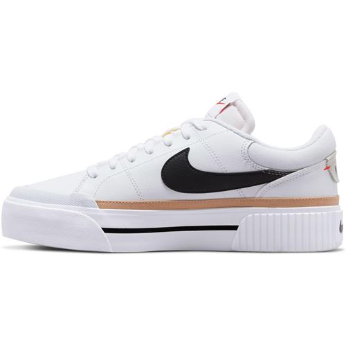 Nike Sportswear Sneaker low 'Court Legacy Lift'  creme / sort / hvid