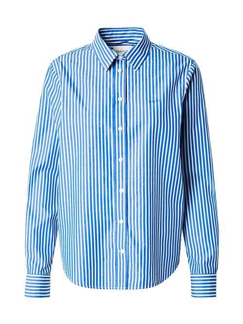GANT Bluse  blå / hvid