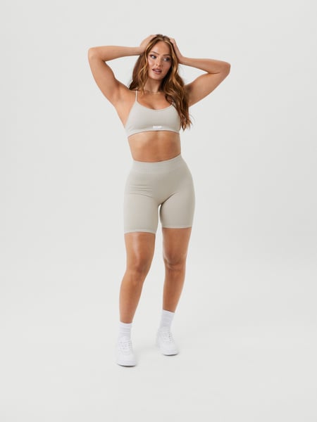 Björn Borg Alice Stenlöf Seamless Rib Shorts Beige, M