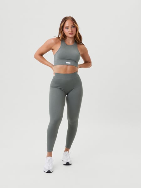 Björn Borg Alice Stenlöf Seamless Rib Tights Grå, S