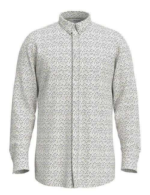 Slhslim-Ethan Shirt Ls Aop Noos Selected Homme White