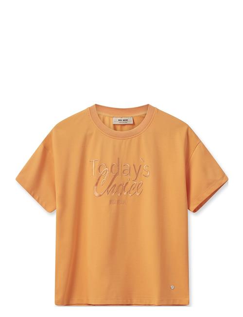 Se Mmcacho O-Ss Embroidery Tee MOS MOSH Orange ved Booztlet