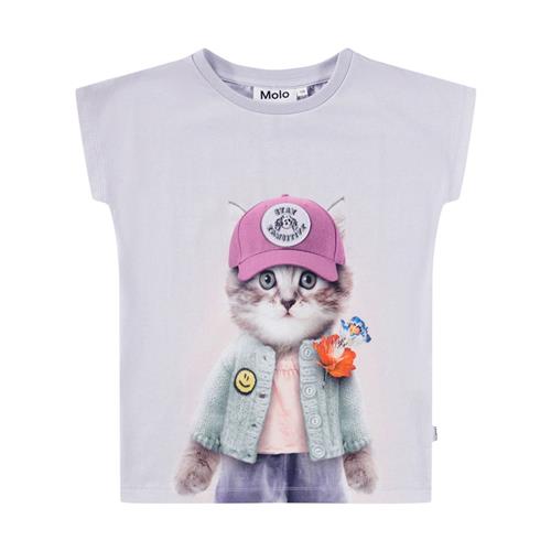 Molo GOTS Ragnhilde T-shirt Kitty Miauu | Lilla | 128 cm