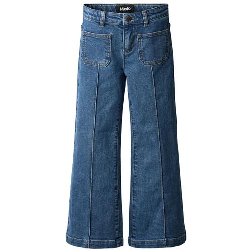 Molo Adina Vævede Bukser Washed Vintage | Blå | 128 cm