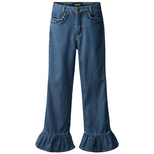 Molo Amara Vævede Bukser Blue Vintage 128 cm    128 cm  unisex