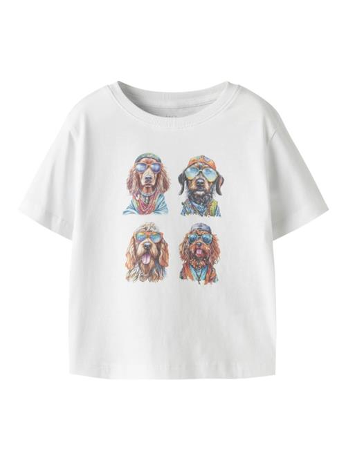 NAME IT Bluser & t-shirts 'NMMVOTO'  dueblå / cognac / brokade / hvid