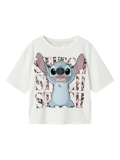 NAME IT Bluser & t-shirts 'NKFJIXI STITCH'  røgblå / lilla / hvid