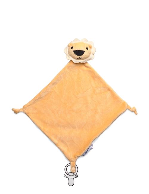 Velour Blanket Yellow Lion Geggamoja Cream