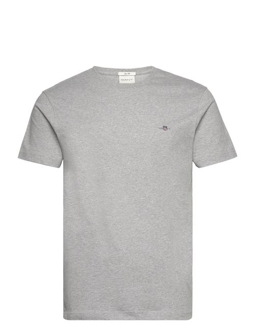 Se Slim Shield Ss T-Shirt GANT Grey ved Booztlet