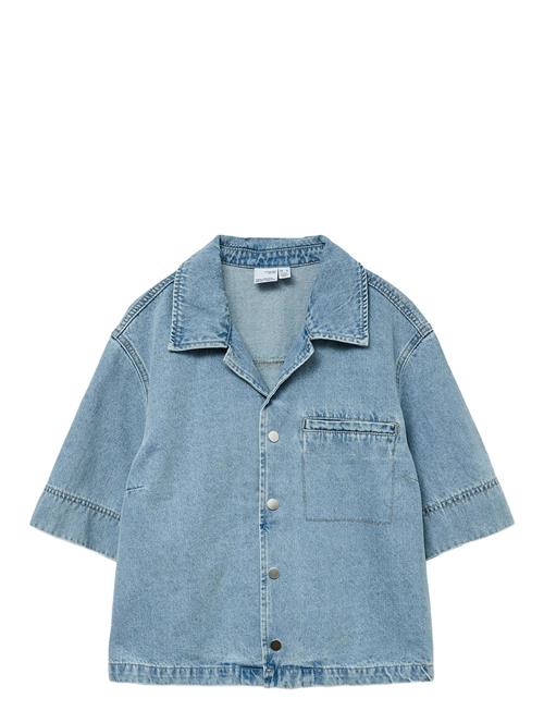 Vmmary 2/4 V-Neck Dnm Shirt Si313 Vero Moda Blue