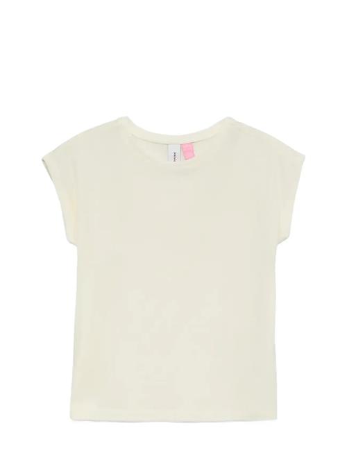 Vmava Plain Ss Top Ga Jrs Girl Noos Vero Moda Girl Cream