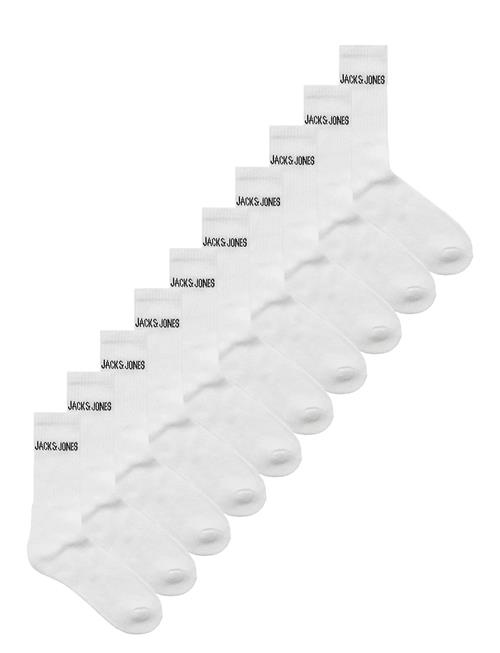 Jack & Jones Jacregen Tennis Socks 10 Pack Jnr Ln Jack & J S White