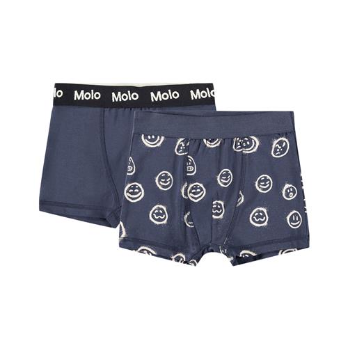 Molo GOTS Justin 2-pak Boxershorts Moods Blue 110/116 cm    110/116 cm  unisex