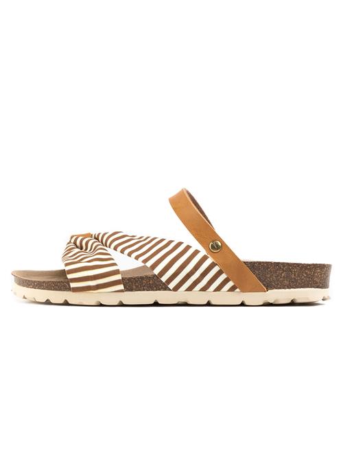 Bayton Hjemmesko  camel / hvid