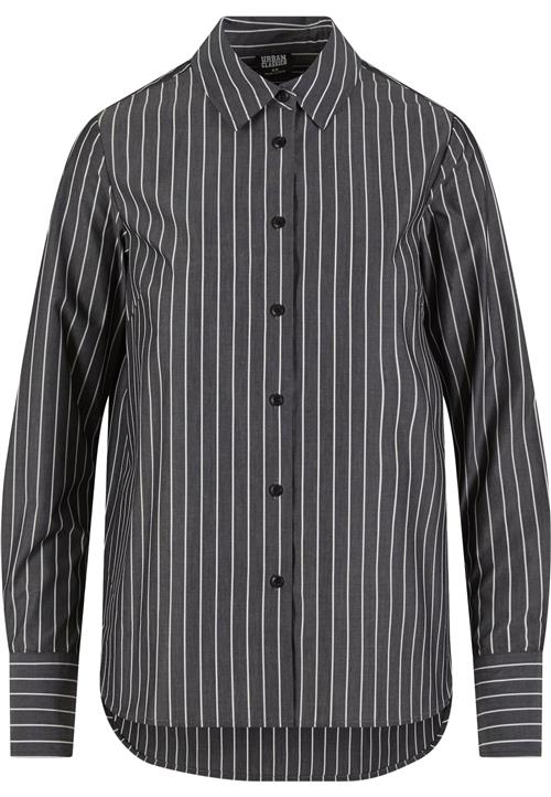 Urban Classics Bluse  mørkegrå / hvid