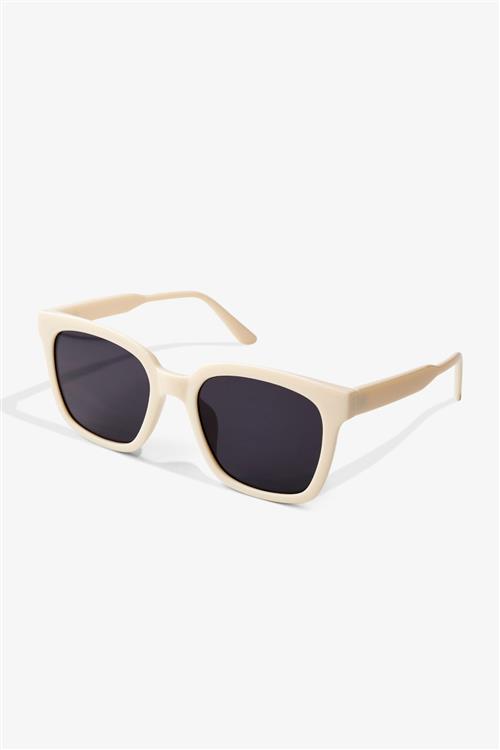 Aisha Solbriller - Hvid/Sort - One-Size - TeeShoppen