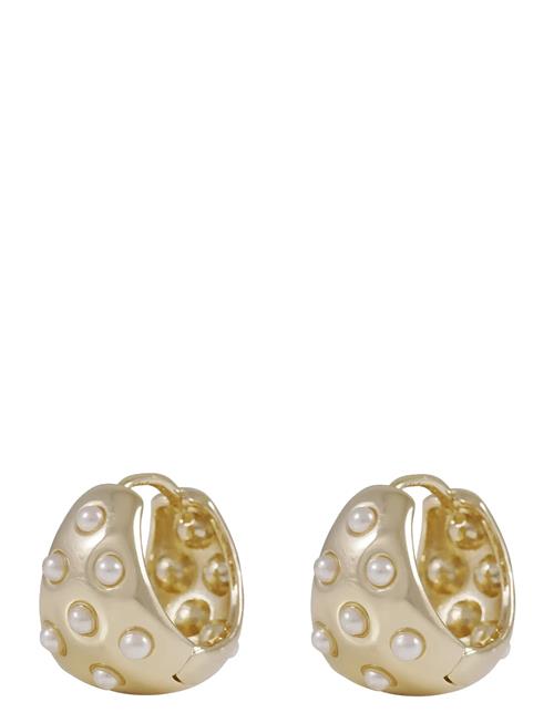 Soap Pearl Oval Ring Ear G/White - SNÖ Of Sweden Gold