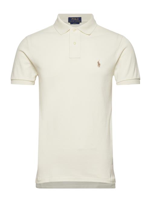 Slim Fit Mesh Polo Shirt Polo Ralph Lauren Cream
