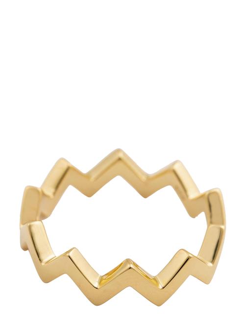 Strict Plain Zigzag Ring Gold Syster P Gold