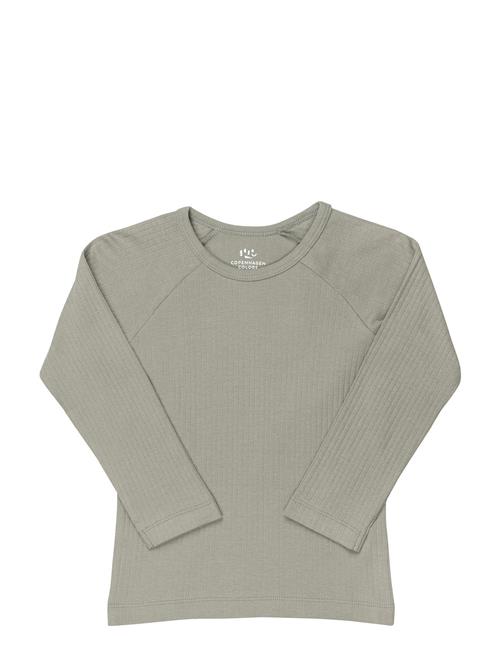 Se Rib Jersey Classic Longsleeve Shirt Copenhagen Colors Grey ved Booztlet
