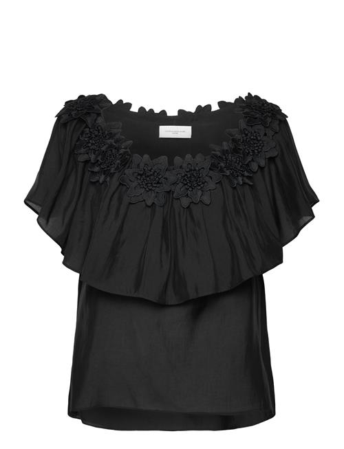 Cmmolly-Blouse Is An Off-Shoulder Blouse In A Premium Material With A Lovely Tex Copenhagen Muse Black