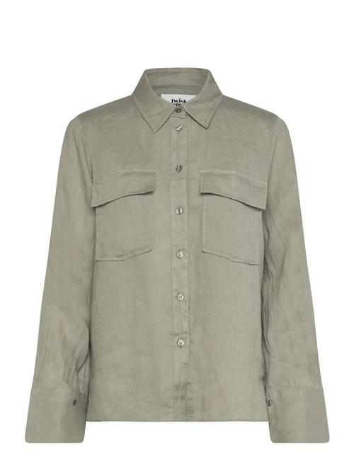 Cassidy Linen Shirt Twist & Tango Green