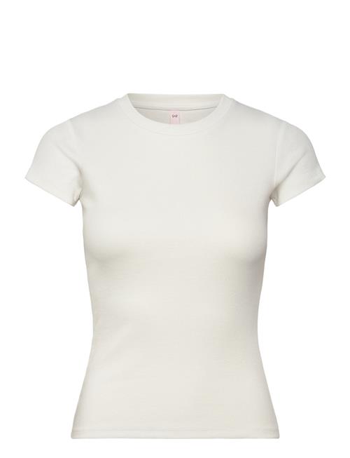 Top Ss Rib Crew Hunkemöller White