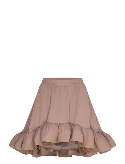 Cori Ruffled Hem Mini Skirt Malina Beige