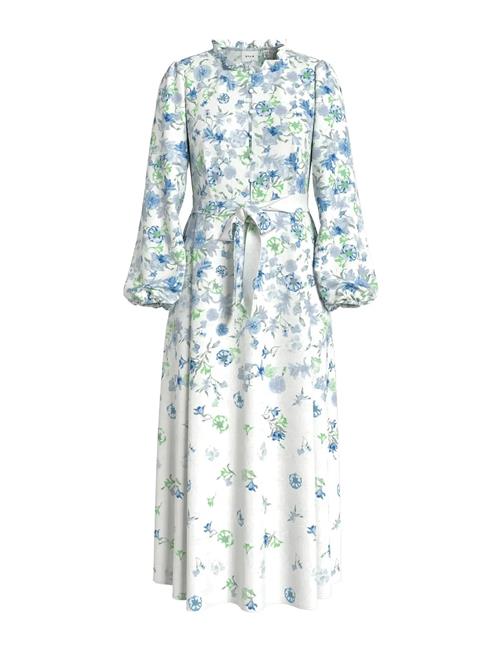Vielma O-Neck L/S Long Midi Dress/Ln Vila White