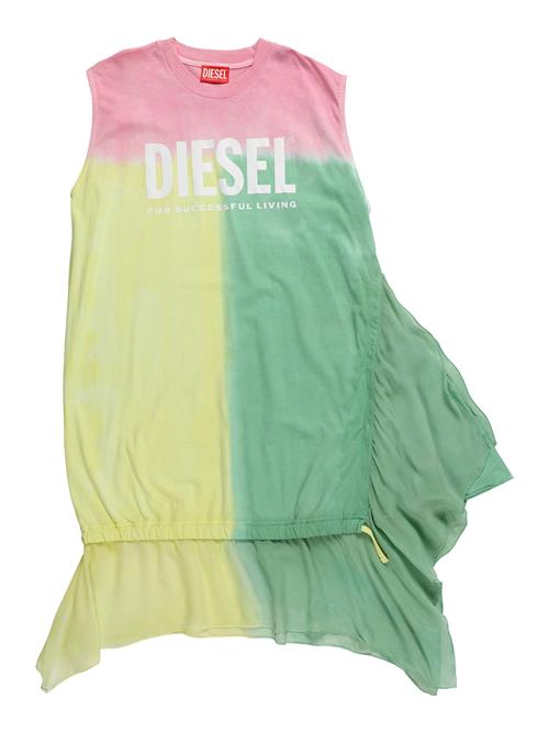Se DIESEL Kjole  gul / grøn / pink / hvid ved About You