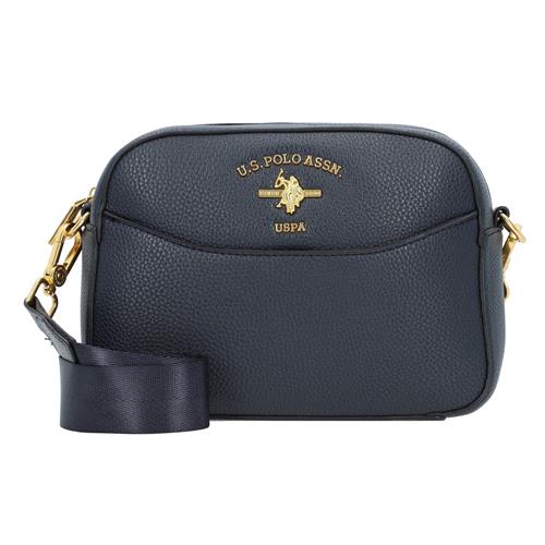 U.S. POLO ASSN. Skuldertaske 'Stanford'  mørkeblå / guld