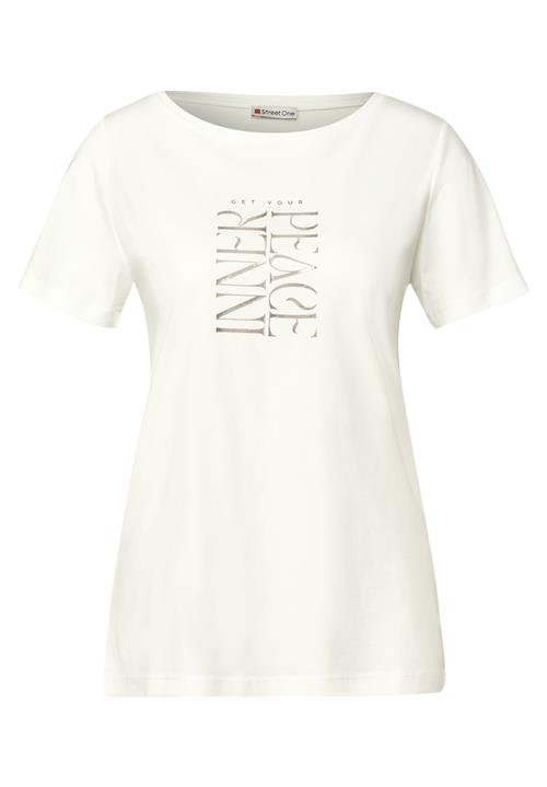 STREET ONE Shirts  sølv / offwhite