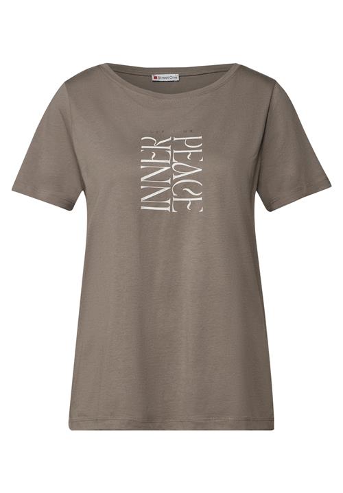 STREET ONE Shirts  lysebeige / mørkebeige / sølvgrå