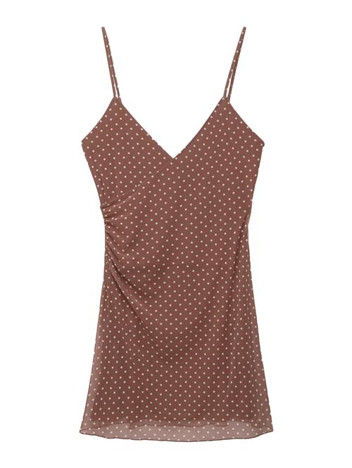 Pull&Bear Sommerkjole  brun / hvid