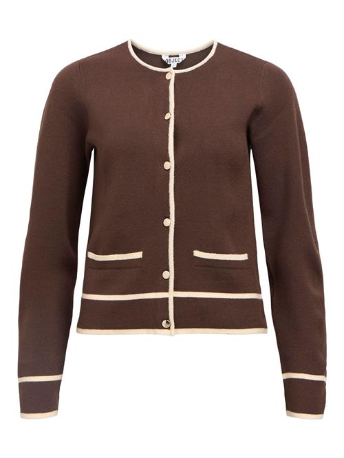 Se OBJECT Cardigan 'OBJThess'  creme / brun ved About You