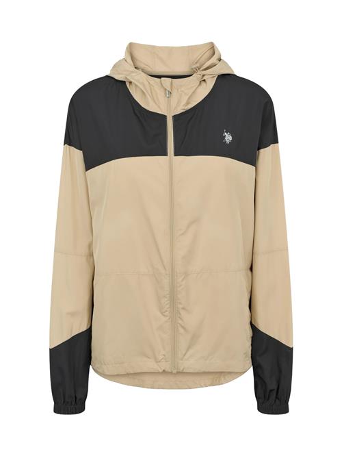 U.S. POLO ASSN. Overgangsjakke 'Idun'  sort / sølv / uldhvid