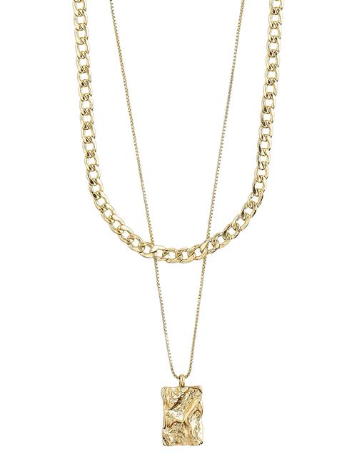 Bathilda Recycled 2-In-1 Necklace Pilgrim Gold