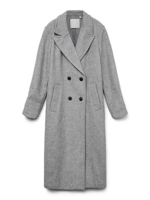 VERO MODA Vinterfrakke 'NANNA'  grå / grå-meleret