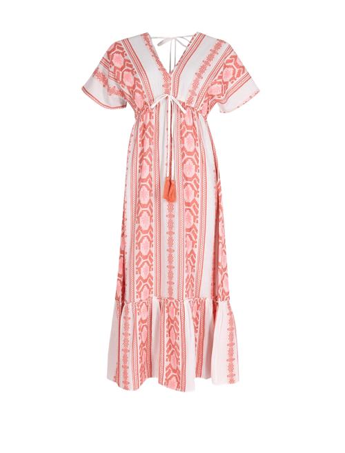 South Beach Kjole  lys pink / melon / hvid