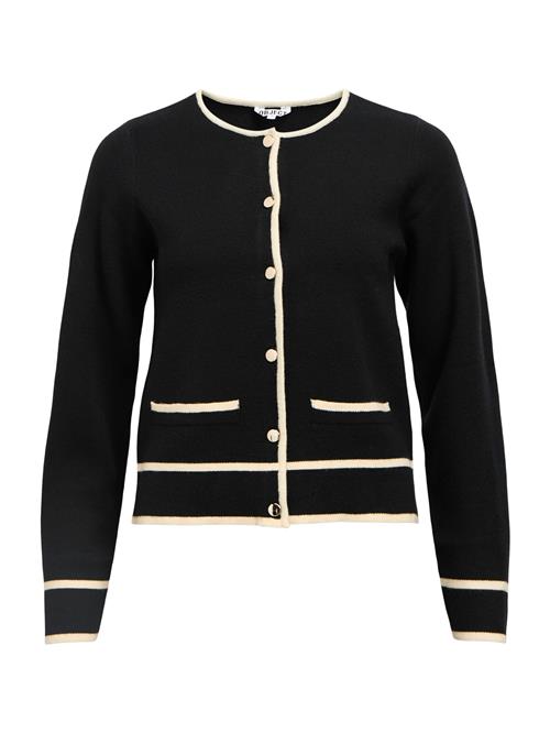 OBJECT Cardigan 'OBJThess'  ecru / sort