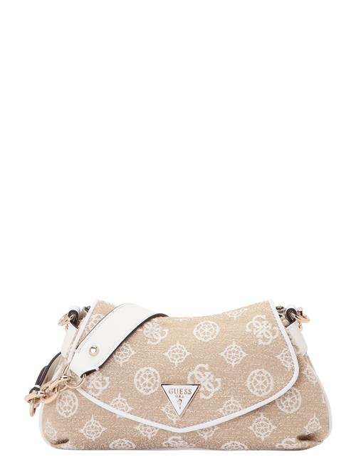 GUESS Skuldertaske 'BEYZA'  beige / hvid