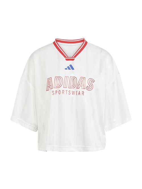 ADIDAS SPORTSWEAR Funktionsbluse 'Tiro'  blå / blodrød / hvid