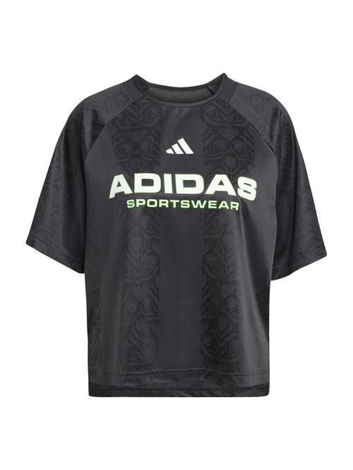 Se ADIDAS SPORTSWEAR Funktionsbluse 'Tiro'  grøn / sort / hvid ved About You
