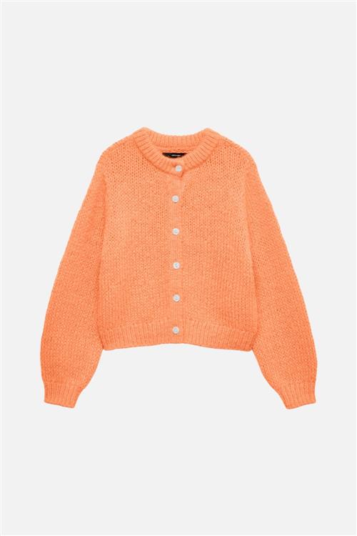 Wilo O-Neck Cardigan - Cantaloupe - Vero Moda