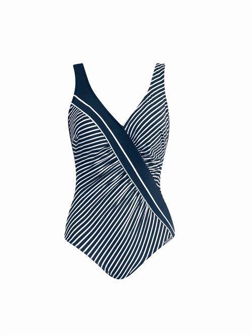 SUNMARIN Badedragt  navy / hvid