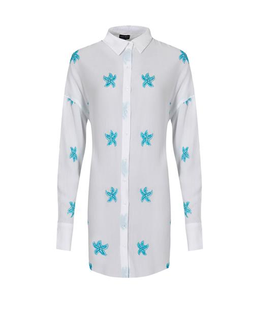 South Beach Shirts  blå / hvid