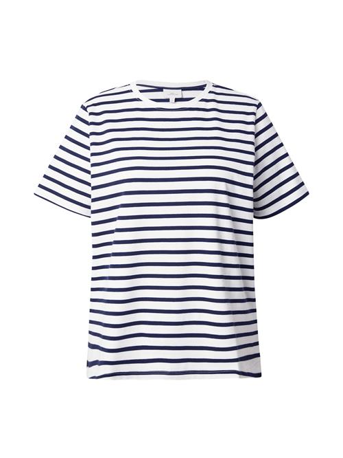 ONLY Carmakoma Shirts 'CARNEW SOPH'  natblå / hvid