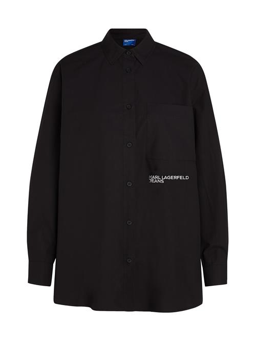 KARL LAGERFELD JEANS Bluse ' KLJ ÜBERGROSSES HEMD '  sort